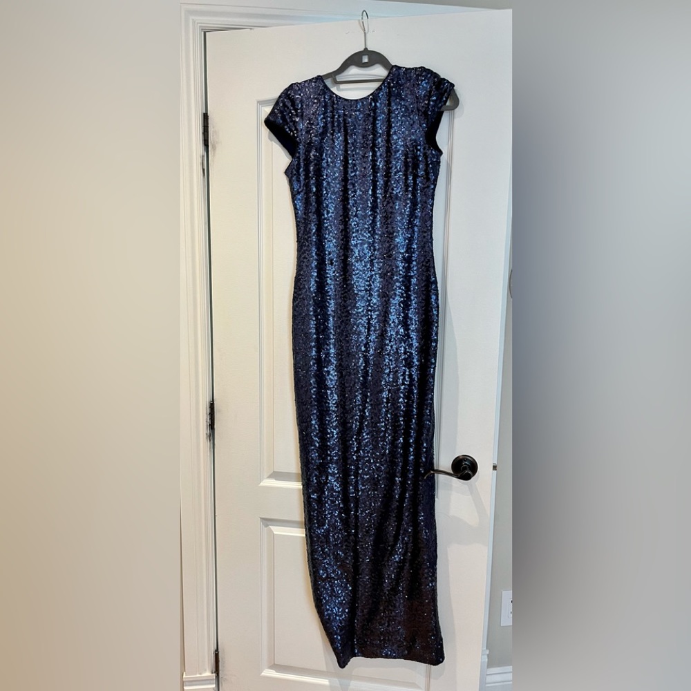 Stunning blue sequin dress